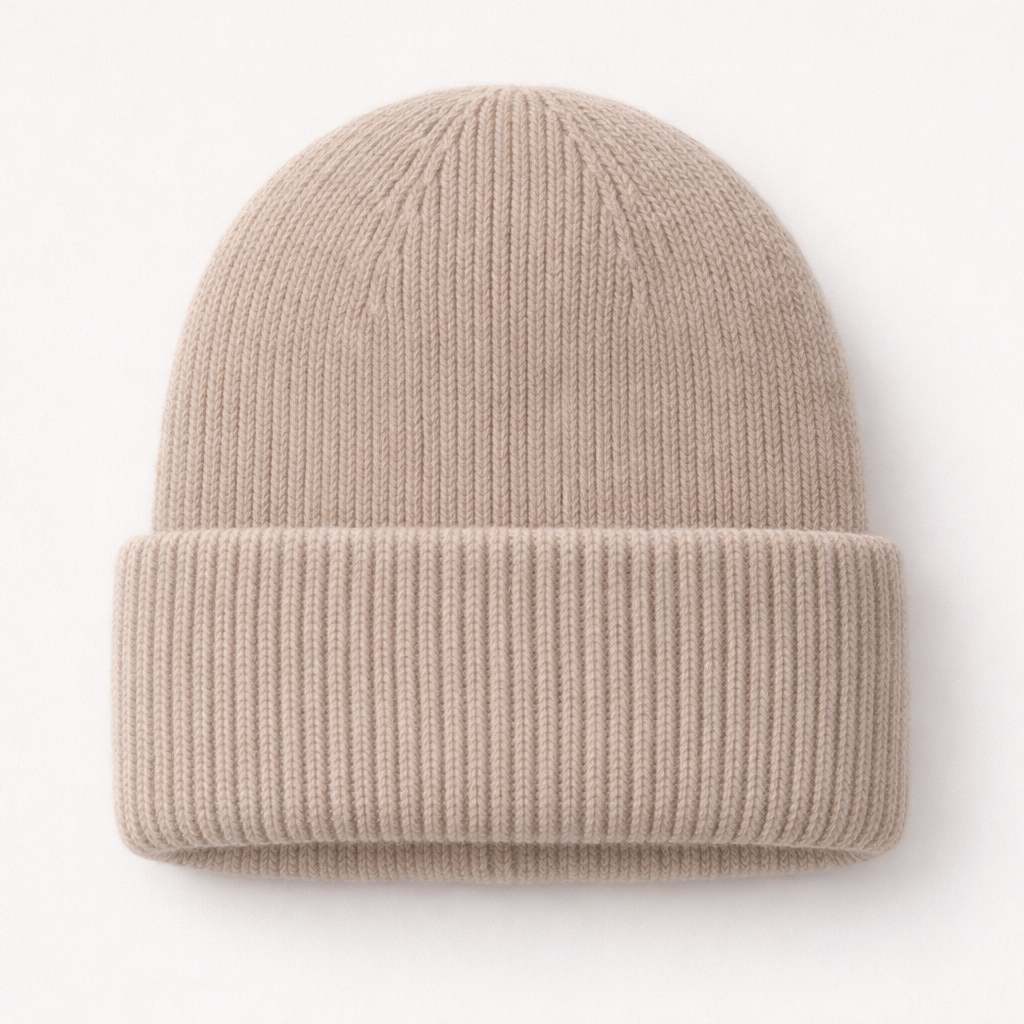 Bonnet Femme Chaud en Maille Tricotée, Style Casual pour l’Hiver
