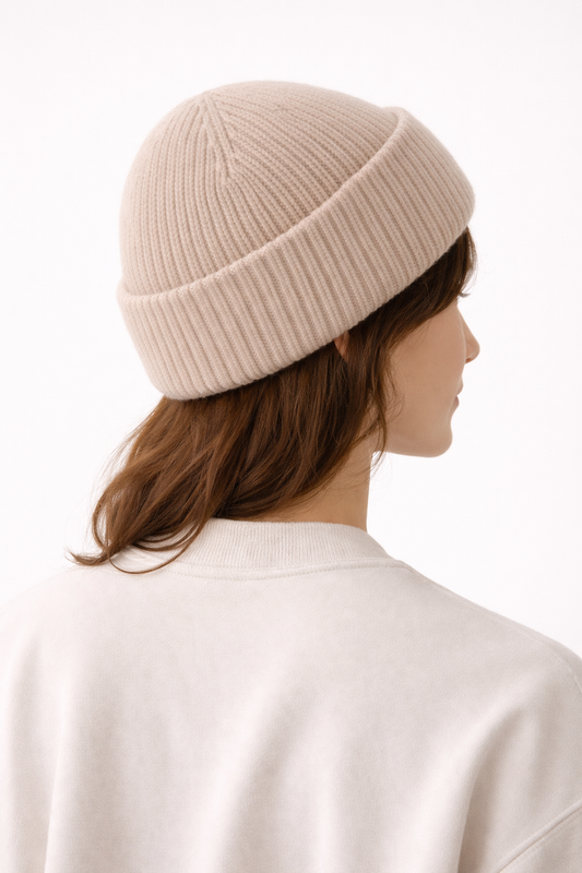 Bonnet Femme Chaud en Maille Tricotée, Style Casual pour l’Hiver