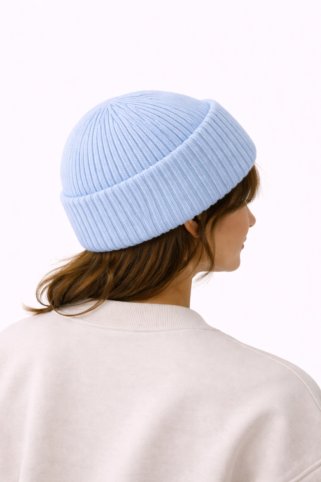 Bonnet Femme Chaud en Maille Tricotée, Style Casual pour l’Hiver